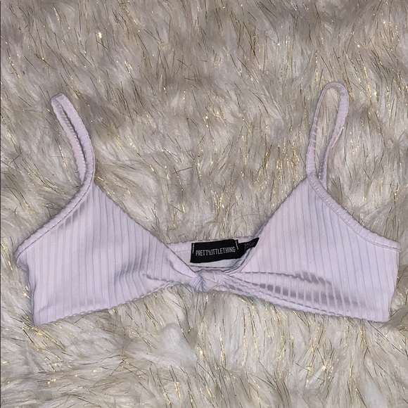 PrettyLittleThing Tops - White Bralet - Twist Front✨